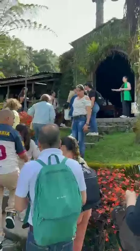 Llegada a la capilla